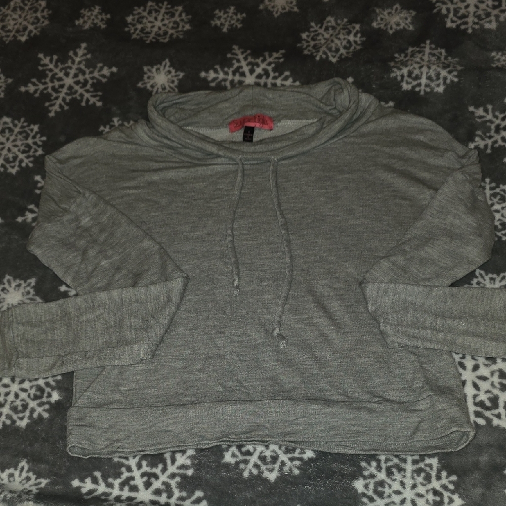 Gray Cowl Neck Sweater